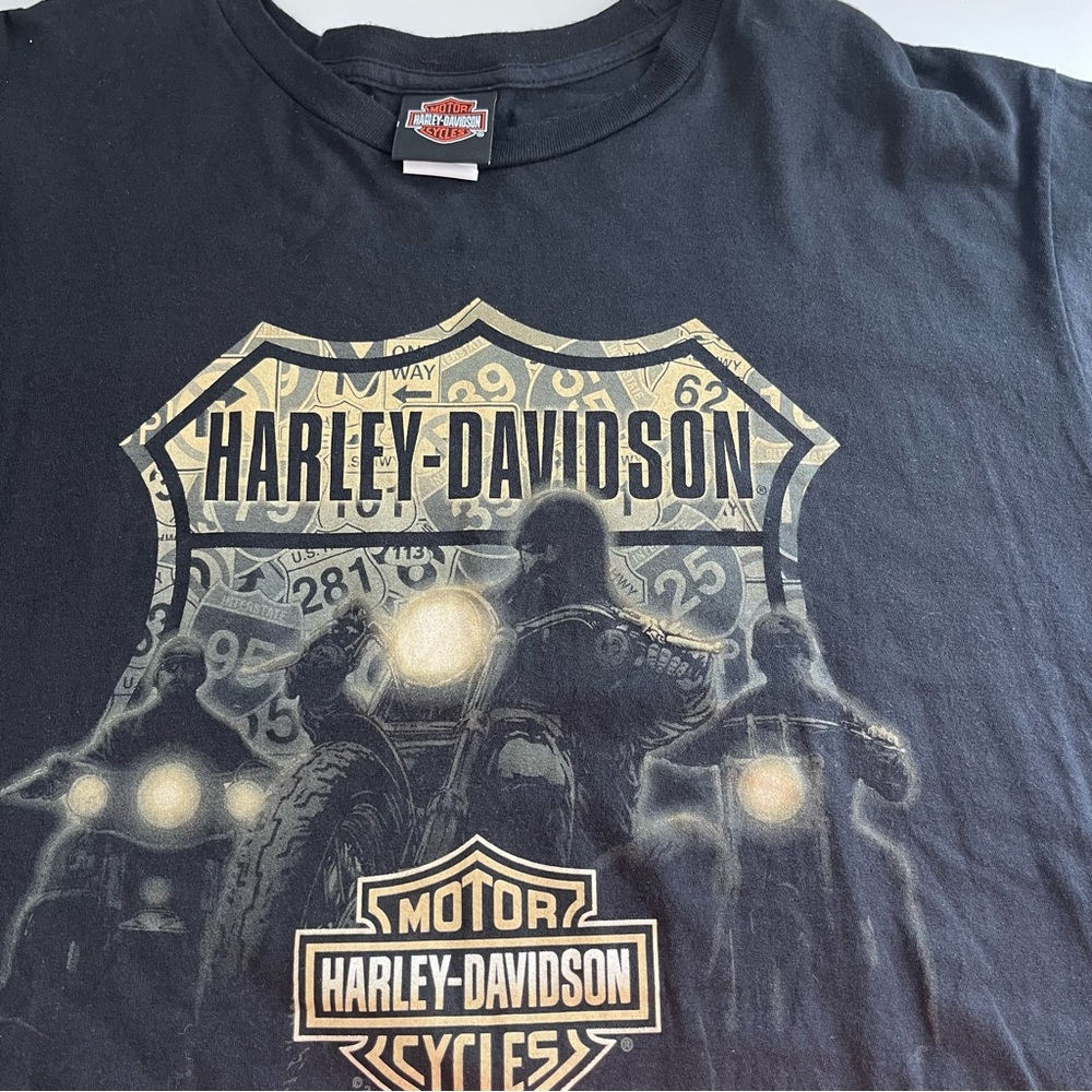 Harley Davidson Motorcycle Men’s Short Sleeve TShirt XXL short sleeve NC Bull